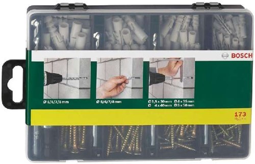 Bosch Accessoires Bosch bevestigingsset - 173-delig