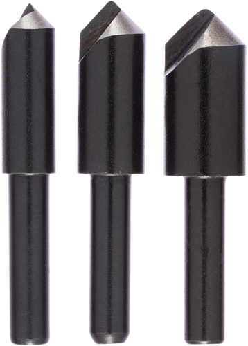 Bosch Accessoires 3-delige conische verzinkboor-set met 1 boorplaatje - 2609255124
