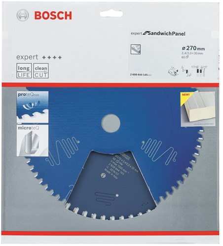 Bosch Accessoires cirkelzaagblad expert for sandwich panel 270 x 30 x 2,4 mm, 60 - 1 stuk(s) - 2608644145 - 2608644145