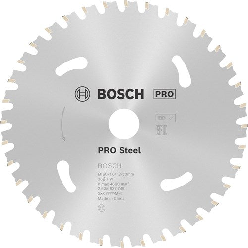 Bosch Accessoires cirkelzaagblad | standard for steel | 160 mm | t36 2608837749