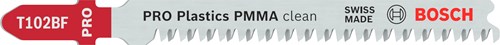 Bosch Accessoires decoupeerzaagblad t 102 bf clean for pmma 5st - 2608636781