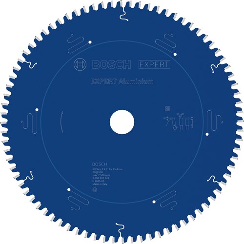 Bosch Accessoires expert aluminium cirkelzaagblad | 254 x 2,4 1,8 x 25,4 mm | t80 - 2608902243