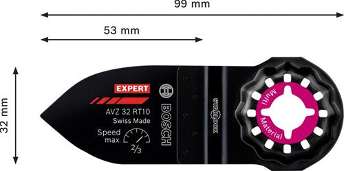 Bosch Accessoires expert sanding finger fijn avz 32 rt10 multitoolschuurblad 32 x 50 mm - 1 stuk(s) - 2608900039