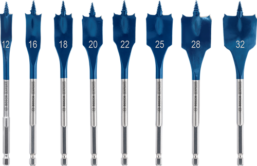Bosch Blauw Bosch accessoires expert speedborenset self cut speed | 8-delige | 12, 16, 18, 20, 22, 25, 28, 32 mm - 2608902111
