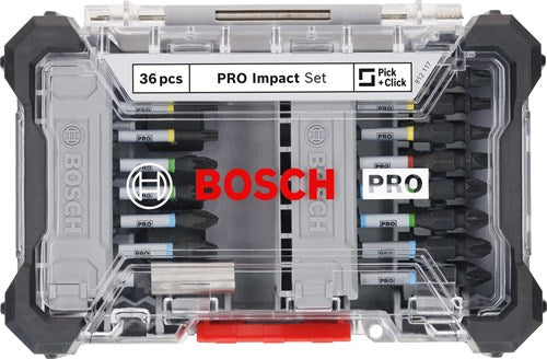 Bosch Accessoires pro impact screwdriver bit set | 36 pcs - 2608521u73