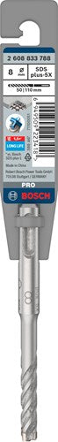 Bosch Accessoires pro sds plus-5x hamerboor | 8 x 50 x 110 mm - 2608833788