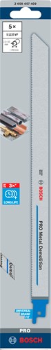Bosch Accessoires reciprozaagblad s 1225 vf heavy for metal 5st - 2608657409