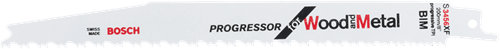 Bosch Accessoires reciprozaagblad s 3456 xf progressor for wood and metal 100st - 2608654418
