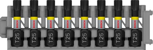 Bosch Accessoires schroefbit impact control t25, 25 mm 8x - 2608522381