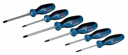 Bosch Accessoires schroevendraaierset | 6-delig | sl ph pz tx - 1600a02cv3