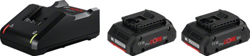 Bosch Blauw 18v starterset advanced met 2 accu's procore18v 4.0ah + lader gal 18v-40 - 1600a01ba3