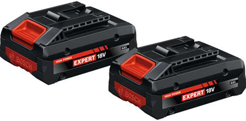 Bosch Blauw accuset exba18v-40 | 18v (2x 4.0ah accu) - 1600a03738