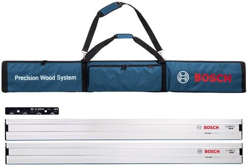Bosch Accessoires Bosch blauw fsn tas + 2x fsn 1600 geleiderail + fsn vel koppelstuk - 0615990ee8