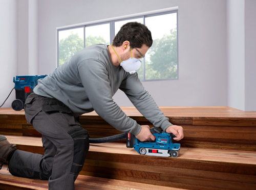 Bosch Blauw gbs 18v-75 accubandschuurmachine | zonder accu's en lader - 06012c2000