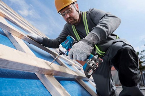 Bosch Blauw gdr 18v-215 accu slagschroevendraaier | exclusief accu's en lader in l-boxx - 06019n2000