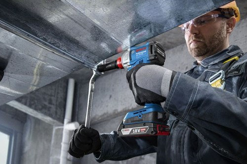 Bosch Blauw gdx 18v-285 accu slagschroevendraaier slagmoeraanzetter | exclusief accu's en lader in l-boxx - 06019n2100