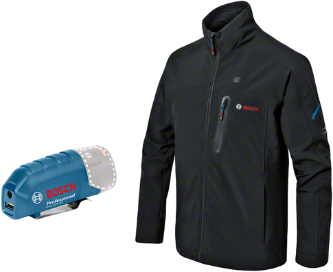 Bosch Blauw ghj 12 + 18v xa | verwarmde jas maat 3xl | zonder accu lader - 06188000e2