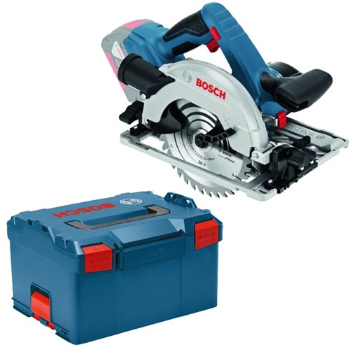 Bosch Blauw gks 18v-57 g professional accu cirkelzaag solo | zonder accu's en lader | in l-boxx - 06016a2101