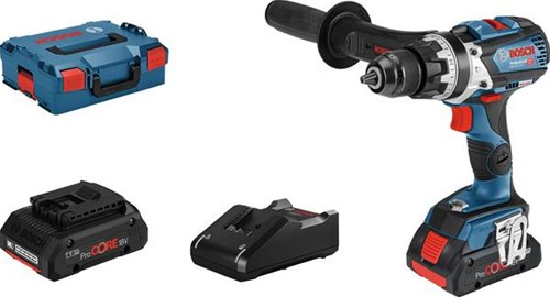 Bosch Blauw gsb 18v-110 c professional | accuschroef klopboormachine | 2x 18v procore 4.0ah li-ion in l-boxx - 06019g030b