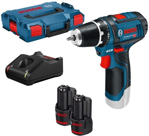 Bosch Blauw gsr 12v-15 accuboorschroevendraaier | 2.0ah li-ion | in l-boxx - 0601868109