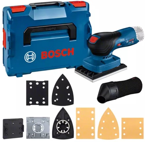 Bosch Blauw gss 12v-13 | accu vlakschuurmachine | 12v | zonder accu's en lader | incl. accessoireset | in l-boxx 136 - 06019l0001