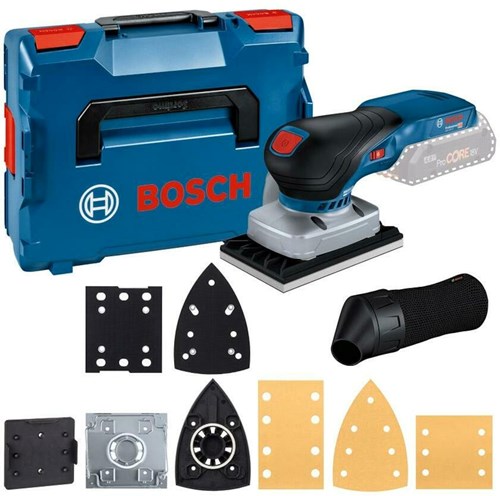 Bosch Blauw gss 18v-13 | accu vlakschuurmachine | 18v | zonder accu's en lader | incl. accessoires | in l-boxx - 06019l0101