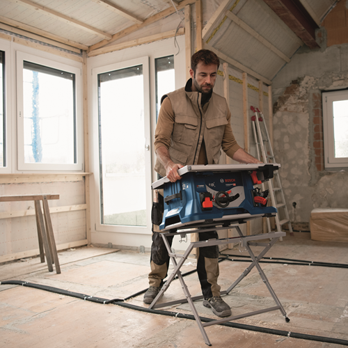 Bosch Blauw gts 18v-216 | accutafelcirkelzaag | biturbo | body | zonder accu's laders | met werktafel - 0601b44002