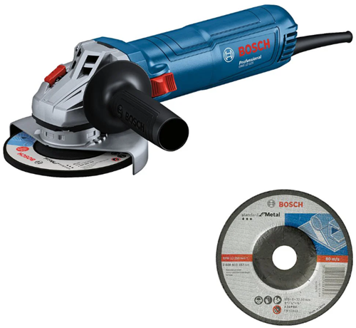 Bosch Blauw gws 12-125 haakse slijper | incl. slijpschijf - 06013a6100