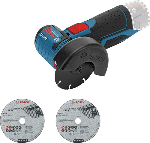 Bosch Blauw Bosch professional gws 12v-76 accu haakse slijper - zonder 12 v accu en lader - 76 mm