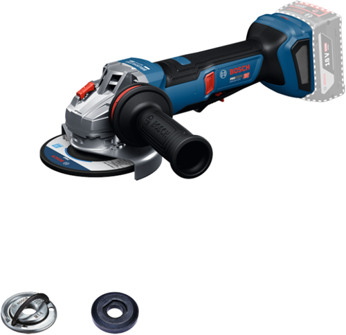 Bosch Blauw gws 18v-11 ps professional accu haakse slijper | 125mm | exclusief accu's en lader - 06019n4300