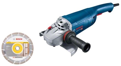 Bosch Blauw gws 22-230 j set professional | haakse slijper | 230 mm | 2200 watt - 06018c1301