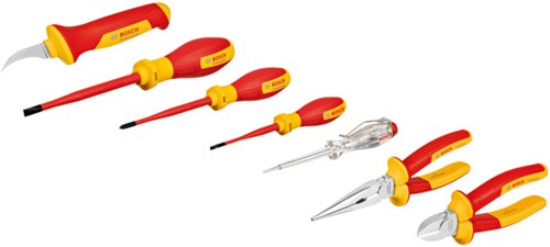 Bosch Blauw vde handgereedschapset assorti | 7-delig | professional - 1600a02ng3