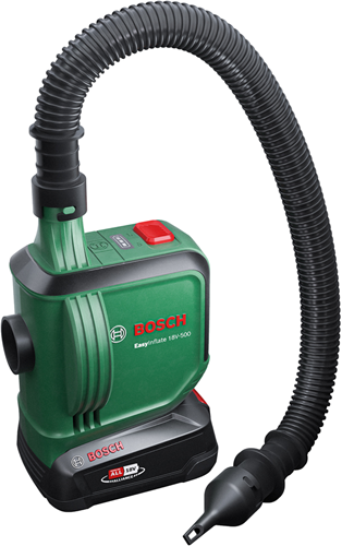 Bosch Groen Bosch easyinflate 18v-500 bt accu luchtpomp | zonder accu en lader - 0603947200