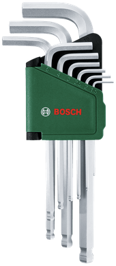 Bosch Groen inbussleutelset | lange versie | 9-delig - 1600a032v1
