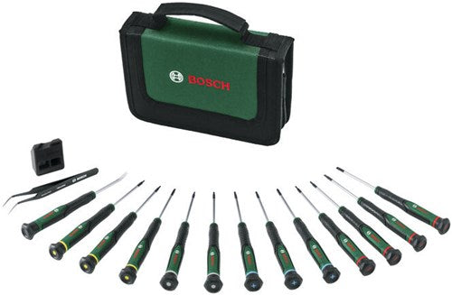 Bosch Groen precisieschroevendraaierset | 15-delig - 1600a039j4
