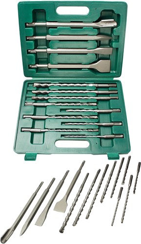 Brüder Mannesmann boor- beitelset 13 dlg sds+ (hobby) - 12588