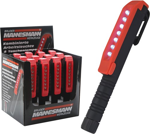 Brüder Mannesmann led zak- en werklamp 8 leds (hobby) - 30616