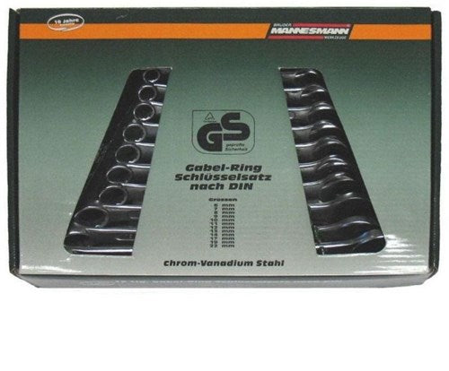 Brüder Mannesmann steekringsleutelset 12 dlg din (hobby) - 130-12 din
