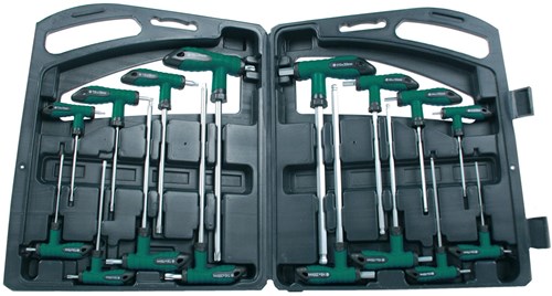 Brüder Mannesmann t-greep set inbus torx 16dlg (hobby) - 18190