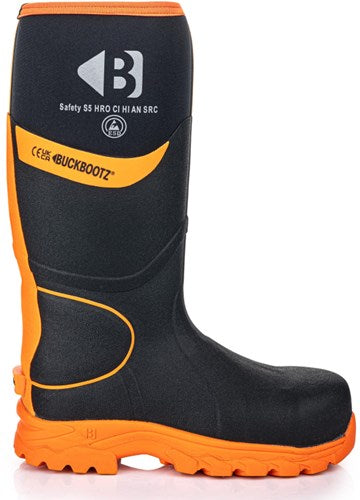 Buckbootz werklaars bbz8000 s5 zwart oranje | zwart oranje | maat 38 - 00.0176.098.38