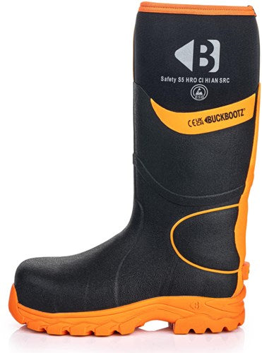 Buckbootz werklaars bbz8000 s5 zwart oranje | zwart oranje | maat 47 - 00.0176.098.47