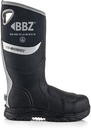 Buckbootz werklaars bbz9000 s5s zwart | zwart | maat 44 - 5055138025598