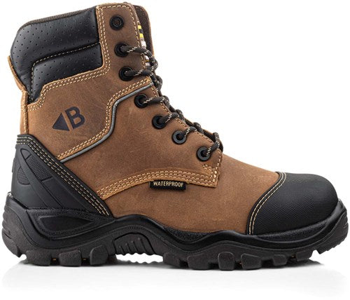 Buckbootz werkschoen bsh008wpnm hoog s3 + kn | bruin | maat 40 - 00.176.031.40