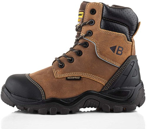 Buckbootz werkschoen bsh008wpnm hoog s3 + kn | bruin | maat 42 - 00.176.031.42