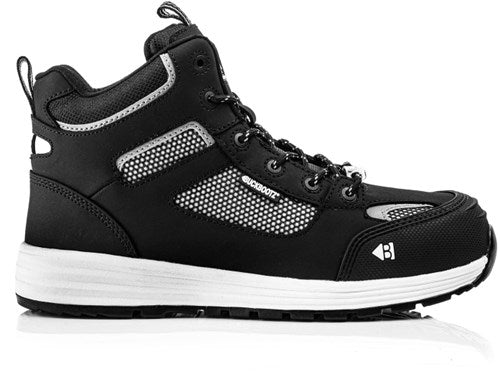 Buckbootz werkschoen largobay sneaker mid baz s1p esd zwart | zwart | maat 41 - 00.176.063.41