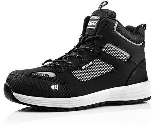Buckbootz werkschoen largobay sneaker mid baz s1p esd zwart | zwart | maat 42 - 00.176.063.42
