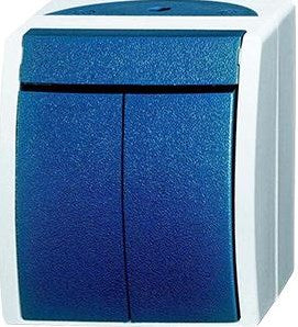Busch Jaeger swd opbouw serie schakelaar blauw - 4696040