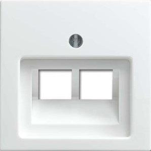 Busch Jaeger wit afdekplaat utp dubbel - 4694070