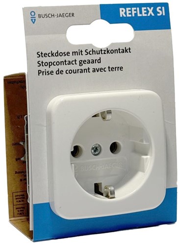 Busch Jaeger wit inbouw stopcontact ra - 4695500