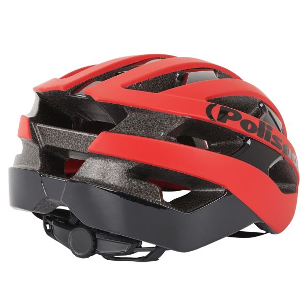 Polisport light pro fietshelm l 58-62cm mat rood zwart